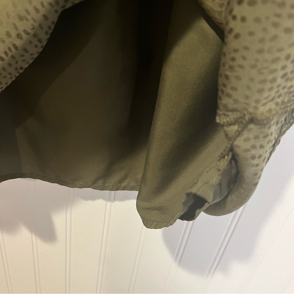 LOFT Olive Long Sleeve Square Neck Babydoll Dress size X small - Picture 7 of 13